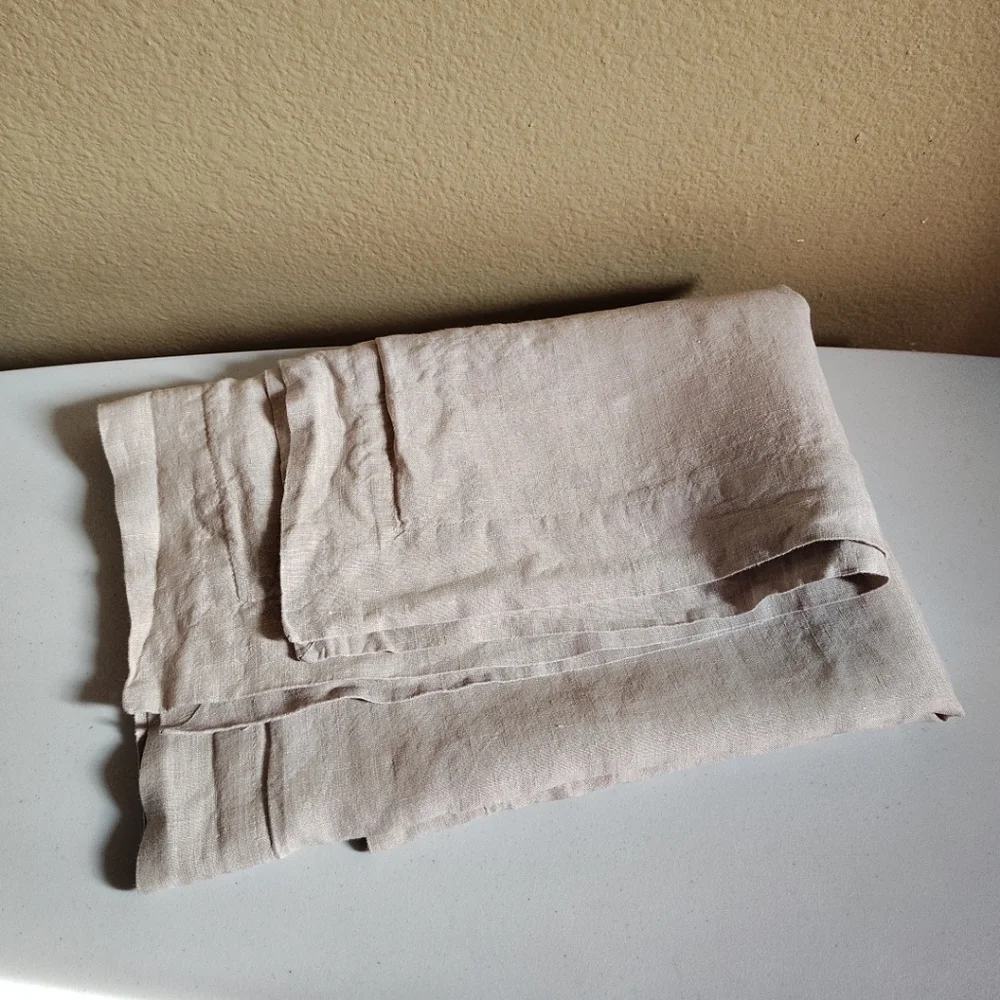 Restoration Hardware Beige 100% Linen Standard 24